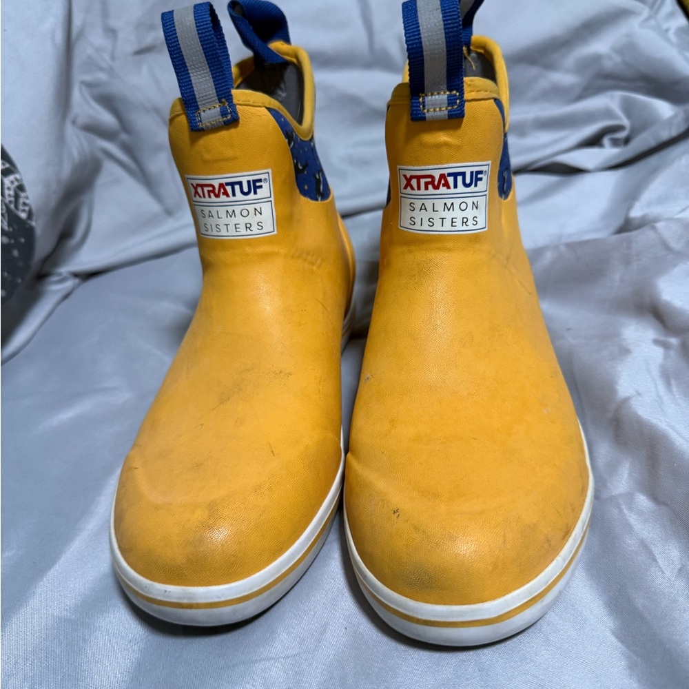 XTRATUF Salmon Sisters Yellow Ankle Boots